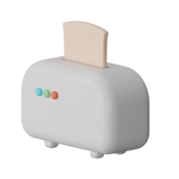 Toaster 3D Icon Illustration png