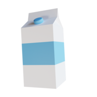 Milk 3D Icon Illustration png