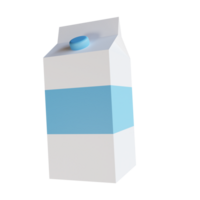 Lait 3d icône illustration png