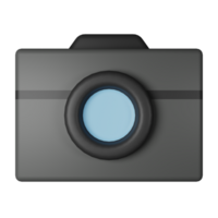 kamera 3d ikon illustration png