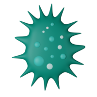 bakterie 3d ikon illustration png