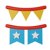 Independence Day 3D Icon Illustration png