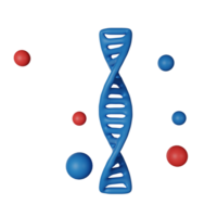 DNA 3D Icon Illustration png