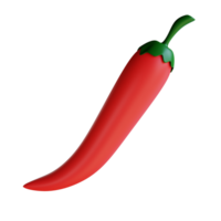 Pimenta 3d ícone ilustração png