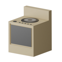 Electric Stove 3D Icon Illustration png