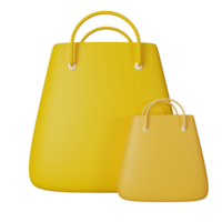 Shopping Bag 3D Icon Illustration png