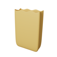 Paper Bag 3D Icon Illustration png