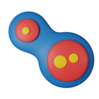 cell division 3d ikon illustration png