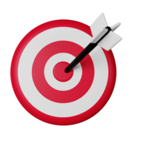 Dartboard 3D Icon Illustration png