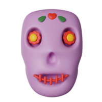 Day of the Dead 3D Icon Illustration png