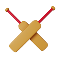 cricket 3d ikon illustration png