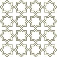 Seamless geometric pattern with an Arabic style vector