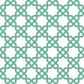 Seamless geometric pattern with an Arabic style vector