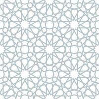 Seamless geometric pattern with an Arabic style vector