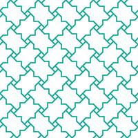 Seamless geometric pattern with an Arabic style vector