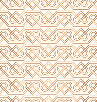 Seamless geometric pattern with a Celtic style vector