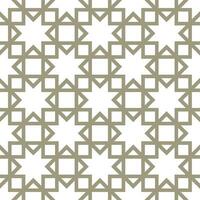 Seamless geometric pattern with an Arabic style vector