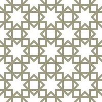 Seamless geometric pattern with an Arabic style vector