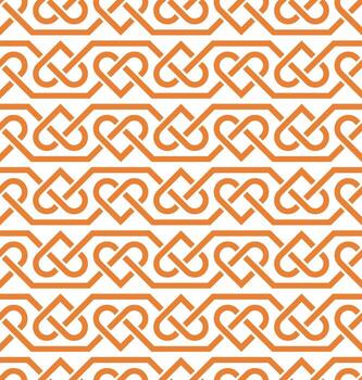 Seamless geometric pattern with a Celtic style vector