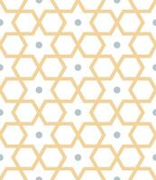 Seamless geometric pattern with an Arabic style vector