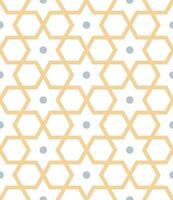 Seamless geometric pattern with an Arabic style vector