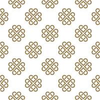 Seamless geometric pattern with a Celtic style vector