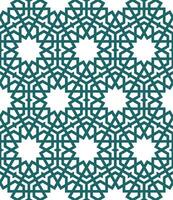 Seamless geometric pattern with an Arabic style vector