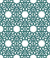 Seamless geometric pattern with an Arabic style vector