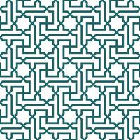 Seamless geometric pattern with an Arabic style vector