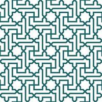 Seamless geometric pattern with an Arabic style vector