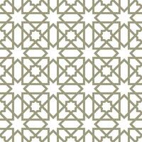 Seamless geometric pattern with an Arabic style vector