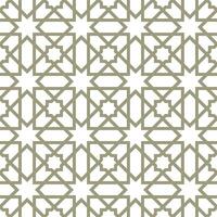 Seamless geometric pattern with an Arabic style vector