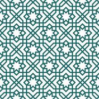 Seamless geometric pattern with an Arabic style vector