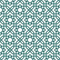 Seamless geometric pattern with an Arabic style vector