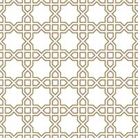 Seamless geometric pattern with an Arabic style vector