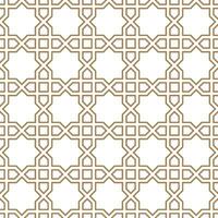 Seamless geometric pattern with an Arabic style vector