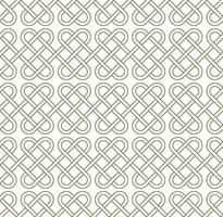 Seamless geometric pattern with a Celtic style vector