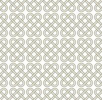 Seamless geometric pattern with a Celtic style vector