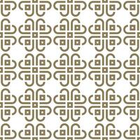 Seamless geometric pattern with an Arabic style vector