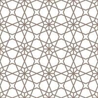 Seamless geometric pattern with an Arabic style vector