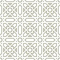 Seamless geometric pattern with an Arabic style vector