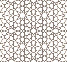 Seamless geometric pattern with an Arabic style vector
