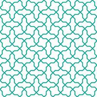 Seamless geometric pattern with an Arabic style vector