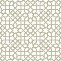 Seamless geometric pattern with an Arabic style vector