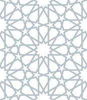 Seamless geometric pattern with an Arabic style vector