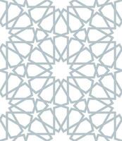 Seamless geometric pattern with an Arabic style vector