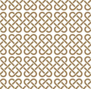 Seamless geometric pattern with a Celtic style vector