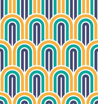 Seamless circle pattern with a modern  style vector