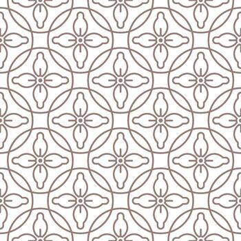 Seamless geometric pattern with Chinese and Japanese style vector