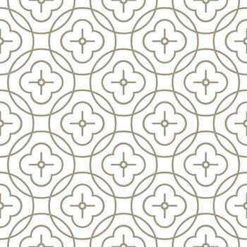 Seamless geometric pattern with Chinese and Japanese style vector